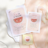 One In A Melon Girl First Birthday Party  Bedankkaart