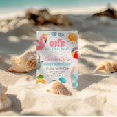 Zwembad Party, Strand Verjaardag Party Pool Bar Reclamebord Met Voetstuk