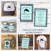 Een laatste cast Vist vrijgezellenweekend Kaart