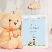 Spring Twin Baby shower Uitnodiging