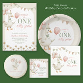 Charmante Een Gekke Gans 1e Verjaardag Bedankt Bedankjes Labels