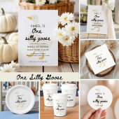 Eén domme gans 1e verjaardagsfeestje kaart