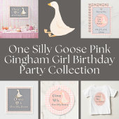Een Gekke Goose Pink Girl's verjaardagsfeestje Inpakpapier Vel