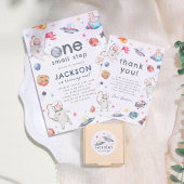 Kleine Stap Ruimte 1e Verjaardagsfeestje Welkomstb Poster