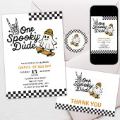One Spooky Dude Halloween Verjaardag Kartonnen Onderzetters