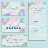 Opal Gemstone Pastel Irides Business Zwarte Inkt Pen