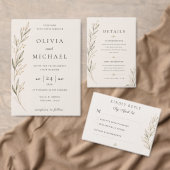 Botanische Olijftak Save the Date Kaart  (Personaliseer de collectie van deze zelfstandige maker.)
