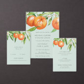 Oranje bloesems Citrus Botanical Save the Date Aankondiging (Personaliseer de collectie van deze zelfstandige maker.)