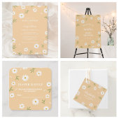 Elegant Daisies Genderneutraal Baby shower Papieren Bekers