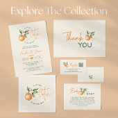 Orange Citrus Two Little Cuties Twin Baby Shower Papieren Bekers