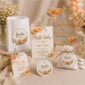 Waterverf Floral Baby shower Stickers