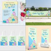 Aangepaste jaarlijkse paasjacht spandoek