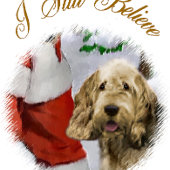 Otterhound Kerstmis Cadeaulabel
