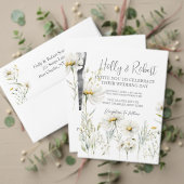 Daisy Wildflower Wedding Plaatskaartje (Personaliseer deze collectie van deze onafhankelijke maker. Test)