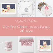 Glitterend roze Holiday Sparkle Pattern Kerstboom Rok