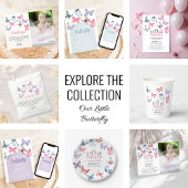 Onze kleine vlinder verjaardagsfeestje kaart