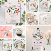 Ons kleine welpje | Baby shower voor pooldieren Informatiekaartje