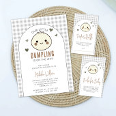 Onze Kleine Dumpling Boeken voor Baby Baby shower Informatiekaartje