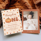 Onze kleine pompoen 1e verjaardag kaart