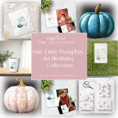 Onze kleine pompoen 1e verjaardag Papier servet