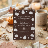 Witte Pompoen Herfst Verjaardags Servetten