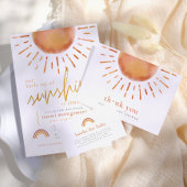 Kleine straal zonneschijn Boho babyshower bedankt