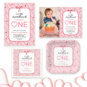 Our Little Sweetheart Is One Hearts Bows Birthday Spandoek