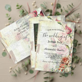 Roos bruiloft Acryl Uitnodigingen (Personaliseer deze collectie van deze onafhankelijke maker. Test)