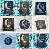 Over de maan | Baby shower Diaper Raffle Ticket Informatiekaartje