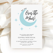 Minimalist Moon Stars Baby shower Budget Bedankt Notitiekaartje
