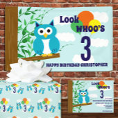 Owl Birthday Cadeaupapier