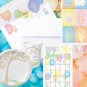 Baby shower, Paci Bunny All In One Uitnodiging