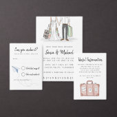 Destination Wedding Suitcases Flat Program Programmakaart (Personaliseer de collectie van deze zelfstandige maker.)