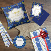 Vrolijke Chanoeka Waterverf Pattern Cadeaupapier