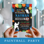 Paintball Recharge Station Boy Verjaardagsfeest Poster