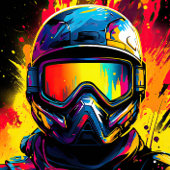 Paintball Verjaardagsfeestje Verf Splat Medium Cadeauzakje