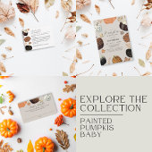 Herfst Moeder Wordt Klein Pompoen Baby Shower Papi Papieren Bordje