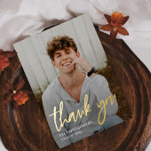 Afstuderen voor echte Folie in gebilderd woord - H Folie Uitnodiging