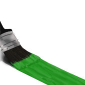 Groen penseel van de Dienst van de Schilder van de Sleutelhanger