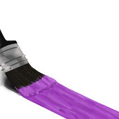 Het schilderen van de BedrijfsBorstel van de Diens Rubberstempel