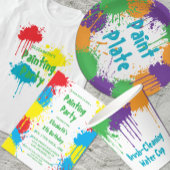 Painting Party Kids Birthday Kaart