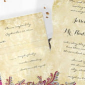 Raspberry Pink Boho Bloemen Bruiloft Reactie RSVP