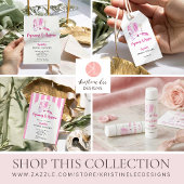 Pyjama en Prosecco Bruidsdouche Roze Script Servet