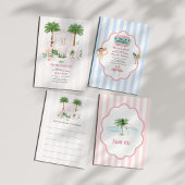 Palm Springs Roze Cabana Bedankkaart