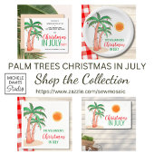 Kerstmis in juli Palm Trees Papieren Bekers