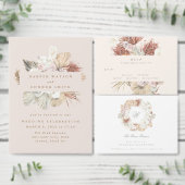 Verander de datum waarop Bohemian Pampas de datum  Save The Date (Personaliseer de collectie van deze zelfstandige maker.)