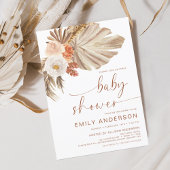 Pampas Grass Boho Bohemian Desert Baby shower Papieren Bordje