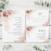 Pampas Grass Terracotta Weddenschap Hartelijk dank (Personaliseer de collectie van deze zelfstandige maker.)