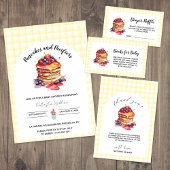 Pannenkoeken en fopspenen Gingham Plaid Baby showe Bedankdoosjes