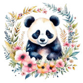Panda Beer in Bloemen Meisjes Verjaardag Gepersona Servet